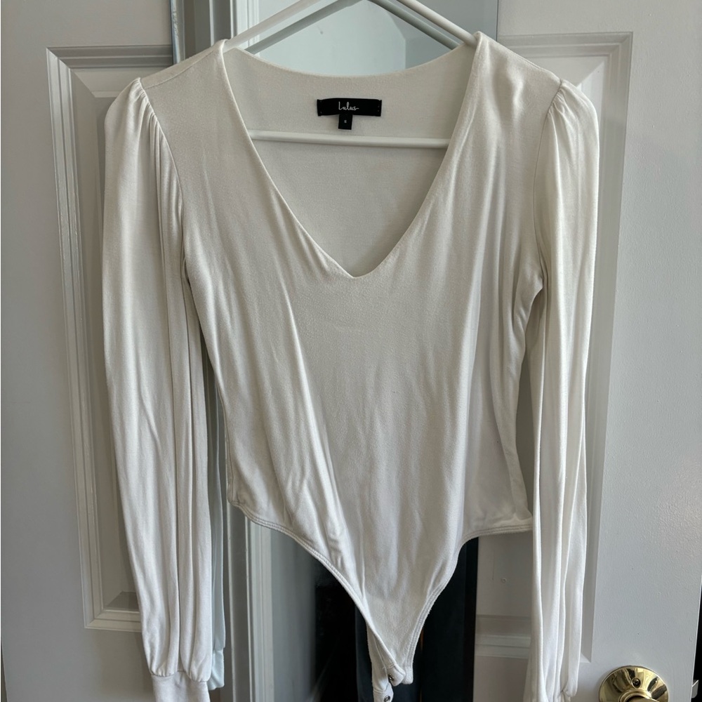 Lulu's White Long Sleeve Top